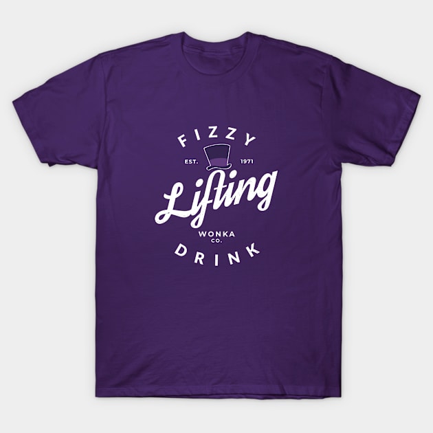 Fizzy Lifting Drink Est. 1971 - vintage Willy Wonka logo T-Shirt by BodinStreet